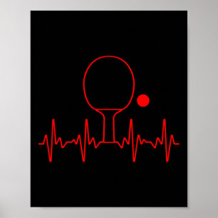 Funny Ping Pong Geschenk für Männer Frauen Tischte Poster