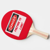 Funny Ping Pong Paddle - bereit zu verlieren Tischtennis Schläger (Seitenansicht)