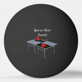 Funny Ping Pong Table diente Design, Tischtennisball (Vorderseite)