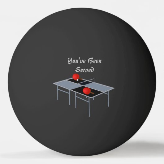 Funny Ping Pong Table diente Design, Tischtennisball (Vorderseite)
