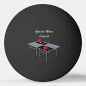 Funny Ping Pong Table diente Design, Tischtennisball (Rückseite)