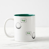 Funny Ping Pong Zweifarbige Tasse (Links)