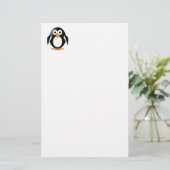 Funny Pinguin Briefpapier (Stehend Vorderseite)