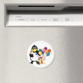Funny Pinguin & Clown Cartoon Magnet (In Situ (Geschirrspüler))