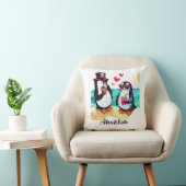 Funny Pinguin Couple, Tiere in Liebe Kissen (Stuhl )
