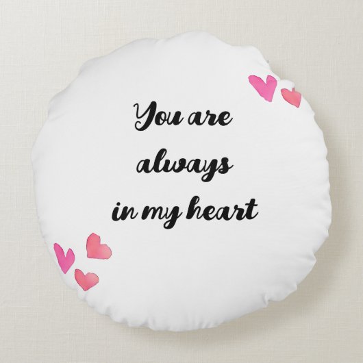 Funny Pinguin Couple, Tiere in Liebe Rundes Kissen (Rückseite)