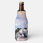 Funny Pinguin Flaschenkühler (Flaschenvorderseite)