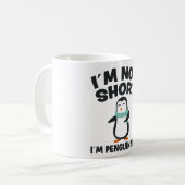Funny Pinguin Fun Zitat Little Tiny Pinguins Gesch Kaffeetasse (Vorderseite Links)
