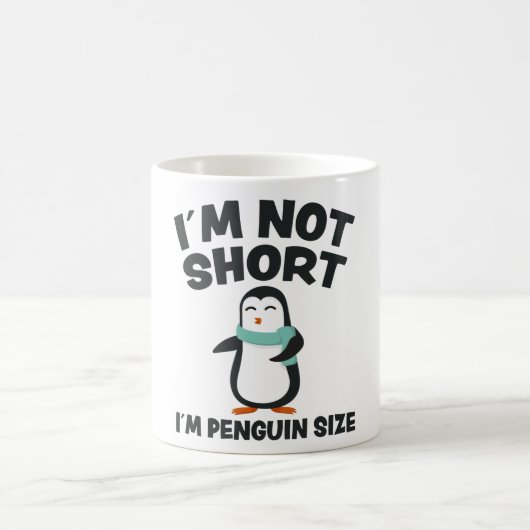 Funny Pinguin Fun Zitat Little Tiny Pinguins Gesch Kaffeetasse (Mittel)