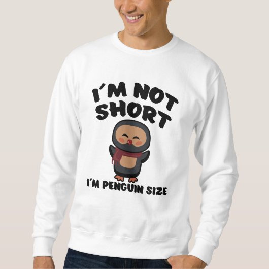 Funny Pinguin Fun Zitat Little Tiny Pinguins Gesch Sweatshirt (Vorderseite)