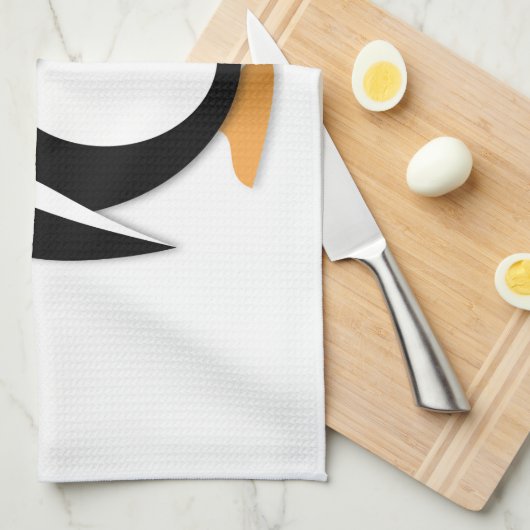 Funny Pinguin Handtuch (Viertel Falte)