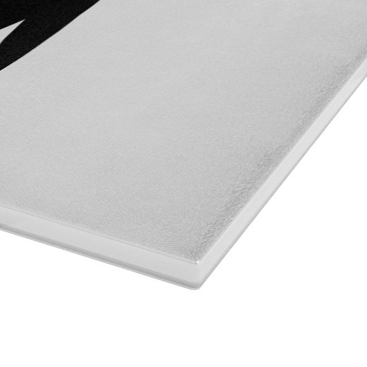 Funny Pinguin Koch Cartoon Glasschneidebrett Schneidebrett (Ecke)