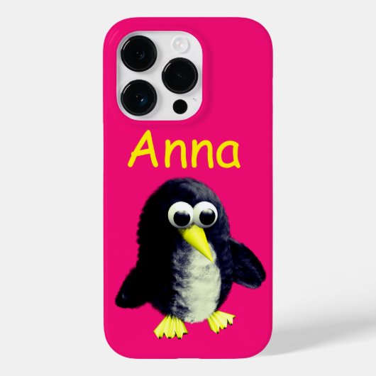 Funny Pinguin, personalisiert Case-Mate iPhone Hülle (Rückseite)