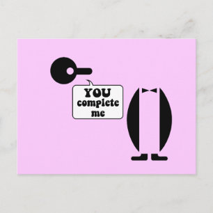Funny Pinguin Postkarte