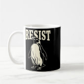 Funny Pinguin Resist Pinguine Protest gegen Tari Kaffeetasse (Links)