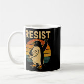 Funny Pinguin Resist Pinguine Protest gegen Tari Kaffeetasse (Links)
