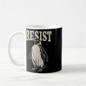 Funny Pinguin Resist Pinguine Protest gegen Tari Kaffeetasse (Links)