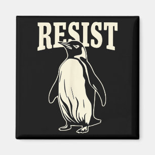 Funny Pinguin Resist Pinguine Protest gegen Tari Magnet