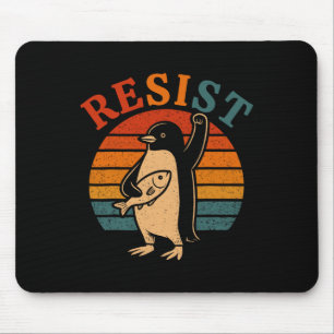 Funny Pinguin Resist Pinguine Protest gegen Tari Mousepad