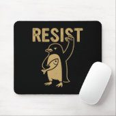 Funny Pinguin Resist Pinguine Protest gegen Tari Mousepad (Mit Mouse)