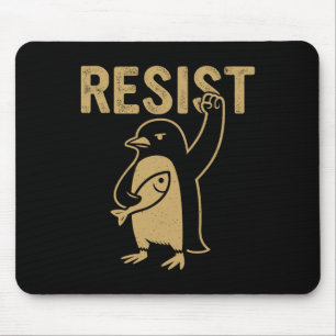 Funny Pinguin Resist Pinguine Protest gegen Tari Mousepad