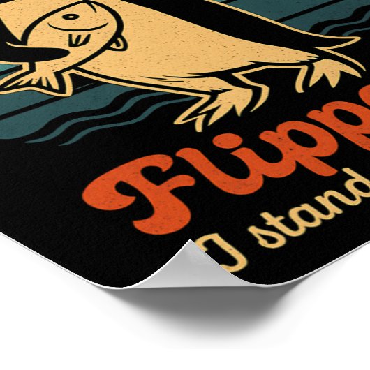 Funny Pinguin Resist Pinguine Protest gegen Tari Poster (Ecke)