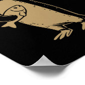 Funny Pinguin Resist Pinguine Protest gegen Tari Poster (Ecke)