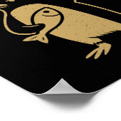 Funny Pinguin Resist Pinguine Protest gegen Tari Poster (Ecke)