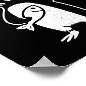 Funny Pinguin Resist Pinguine Protest gegen Tari Poster (Ecke)