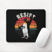 Funny Pinguin Resist Protest gegen Spaß von Zöllen Mousepad (Mit Mouse)