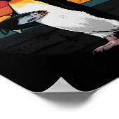 Funny Pinguin Resist Protest gegen Spaß von Zöllen Poster (Ecke)