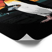 Funny Pinguin Resist Protest gegen Spaß von Zöllen Poster (Ecke)