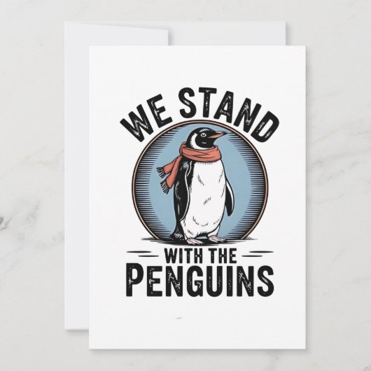 Funny Pinguin Resist Protest gegen Tarrifs Ankündigung (Vorderseite)