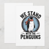 Funny Pinguin Resist Protest gegen Tarrifs Ankündigung (Vorne/Hinten)