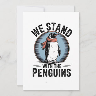 Funny Pinguin Resist Protest gegen Tarrifs Ankündigung