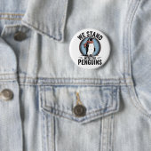 Funny Pinguin Resist Protest gegen Tarrifs Button (Beispiel)