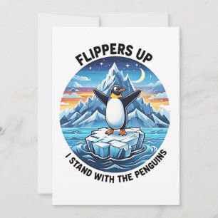 Funny Pinguin Resist Protest gegen Tarrifs Einladung