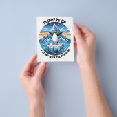 Funny Pinguin Resist Protest gegen Tarrifs Flyer (Gruppe)
