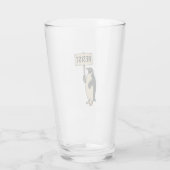 Funny Pinguin Resist Protest gegen Tarrifs Glas (Rückseite)
