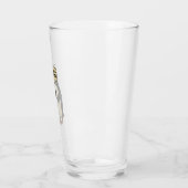 Funny Pinguin Resist Protest gegen Tarrifs Glas (Links)