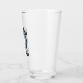 Funny Pinguin Resist Protest gegen Tarrifs Glas (Links)