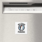 Funny Pinguin Resist Protest gegen Tarrifs Magnet (In Situ (Geschirrspüler))
