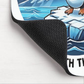 Funny Pinguin Resist Protest gegen Tarrifs Mousepad (Ecke)