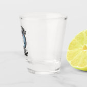 Funny Pinguin Resist Protest gegen Tarrifs Schnapsglas (Rechts)
