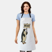 Funny Pinguin Resist Protest gegen Tarrifs Schürze (Getragen)