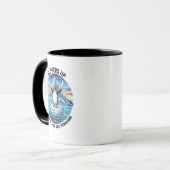 Funny Pinguin Resist Protest gegen Tarrifs Tasse (Vorderseite Links)