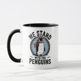 Funny Pinguin Resist Protest gegen Tarrifs Tasse