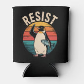 Funny Pinguin Resist Protest gegen Zölle Dosenkühler (Vorderseite)