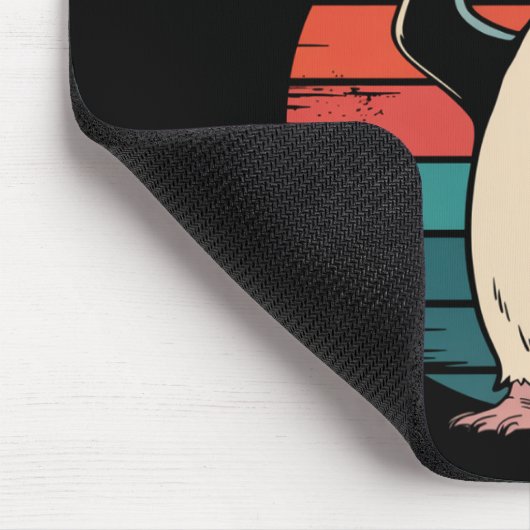 Funny Pinguin Resist Protest gegen Zölle Mousepad (Ecke)