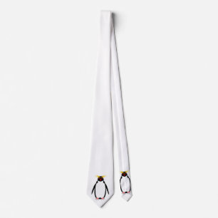 Funny Pinguin rockhopper oder macaroni Krawatte